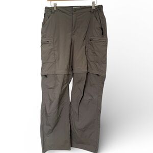 Classic and Versatile L.L. Bean Men's Charcoal Cargo Zip Off Pants - Size Medium